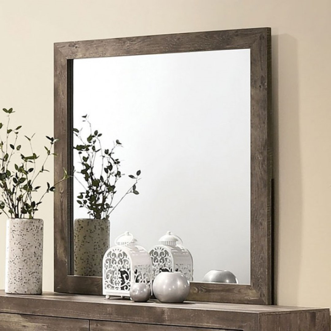 Loon Peak® Clae Wood Flat Wall Mirror | Wayfair