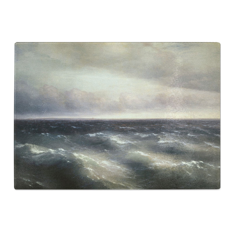 The Sea by Ivan Aivazovsky Chopping Board, 28.5cm W x 39cm L