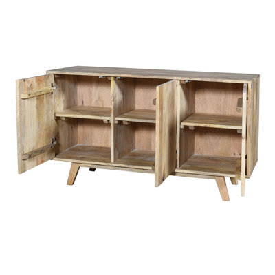 Crowell 120cm Solid Wood Sideboard