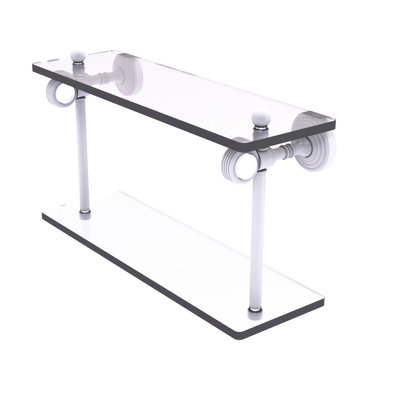 Jarrell 2 Piece Glass Tiered Shelf