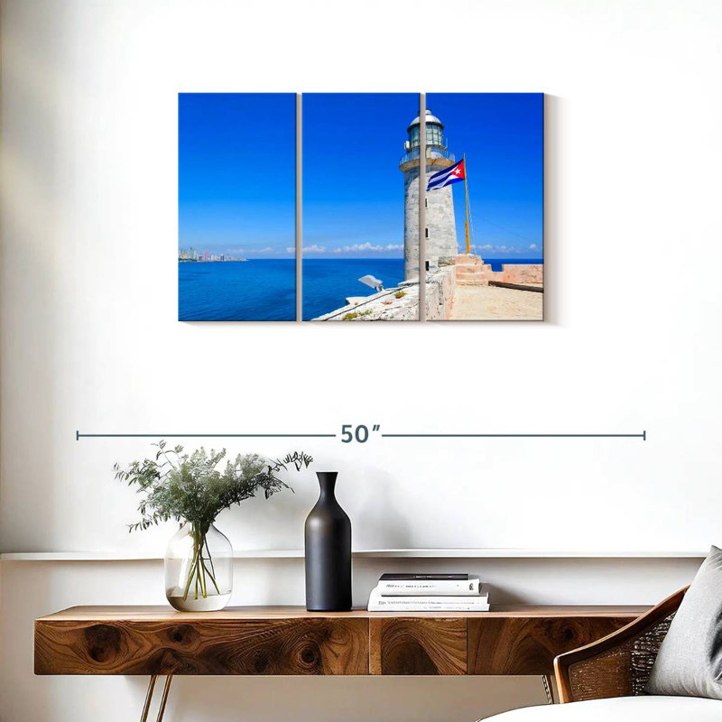 Lilie El Morro Lighthouse, 20" H x 33" W
