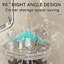 Serviteur de douche d'angle transparent avec crochet-272903609