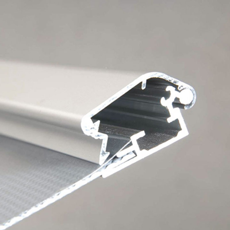 Cadre en aluminium argenté verrouillable 24 po x 36 po M&T Affiche, profil 1,25 po, fixation murale, affiche à chargement frontal, photo, certificat, cadre de document avec housse antireflet - paquet de 5