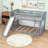 Esyal Twin Over Twin Standard Bunk Bed with Slide-576316096