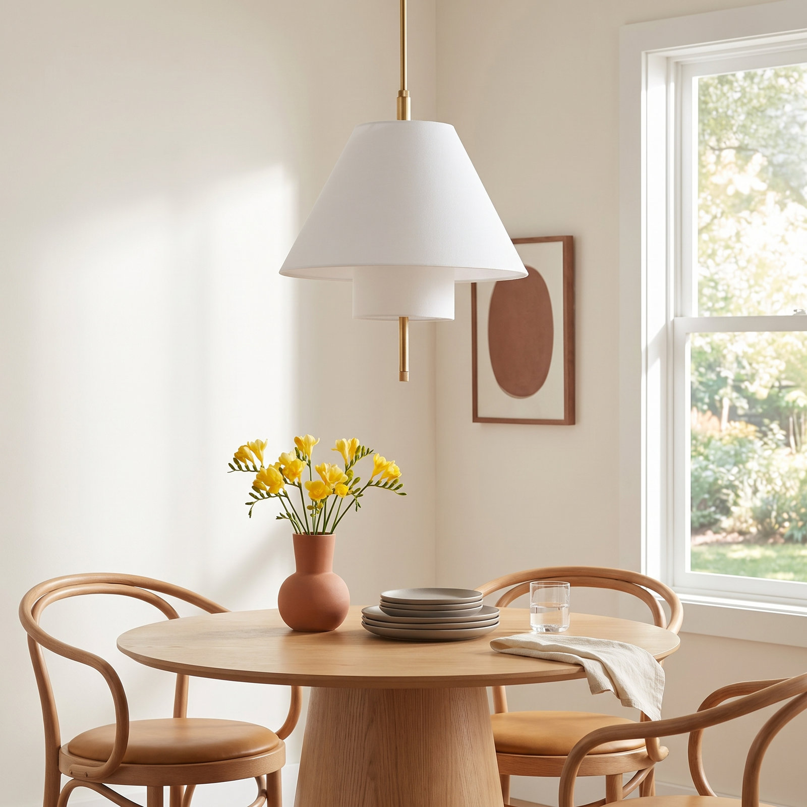 Glenmoore Dimmable Pendant, Aged Brass
