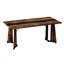 Grande table de salle à manger 70,9 po rectangulaire, grand bureau imperméable pour 8 personnes, table de salle à manger familiale de luxe avec pieds réglables