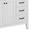 Meuble-lavabo 36 po sans lavabo, base d'armoire seulement, armoire de salle de bain avec tiroirs, structure solide et panneau de fibres à densité moyenne-117911463