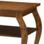 Table d'appoint carrée 18 po avec tablettes de rangement ouvertes à 3 niveaux, table de bout à pieds courbés pour le salon, table de chevet traditionnelle-1504296136-1593668336