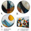 «Geometric Mountain Retro Colors - Art abstrait paysage mural»-1048109569-1048109571