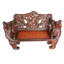 Deux ours tenant un banc