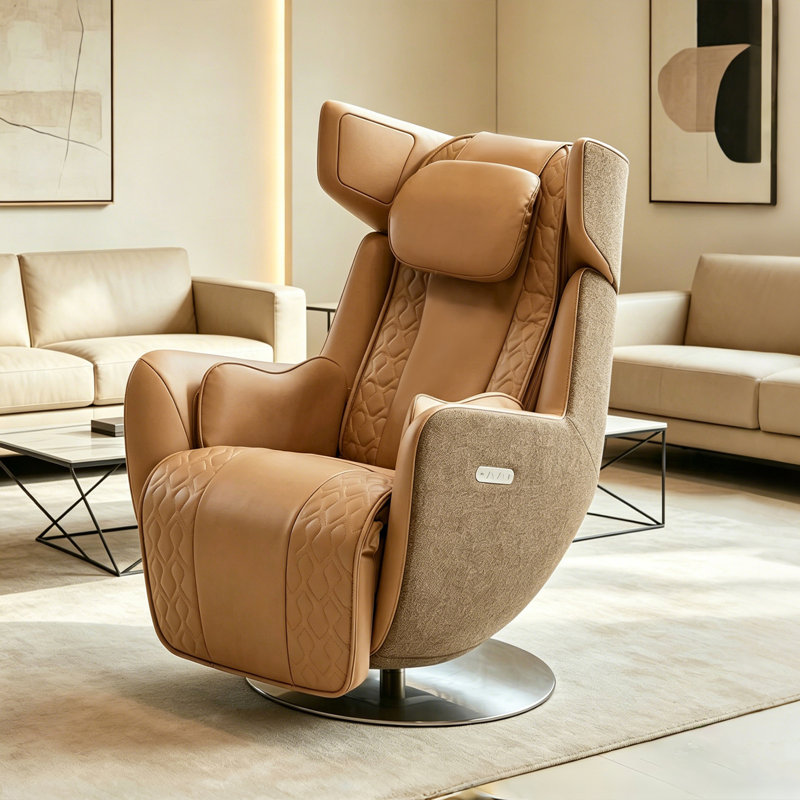 Fauteuil de massage chauffant Nouhaus, Brun