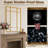 Rectangular grid right-angle wall mirror, black and gold, multiple sizes-2128704479-2128704451