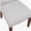 Chaise de salle à manger Sophia Sea Oat en tissu performance avec têtes cloutées - ensemble de 2