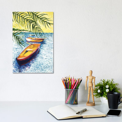 Caribboats II 1 Piece Wall Art on Canvas