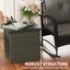 Patio Square Side Table With Umbrella Hole