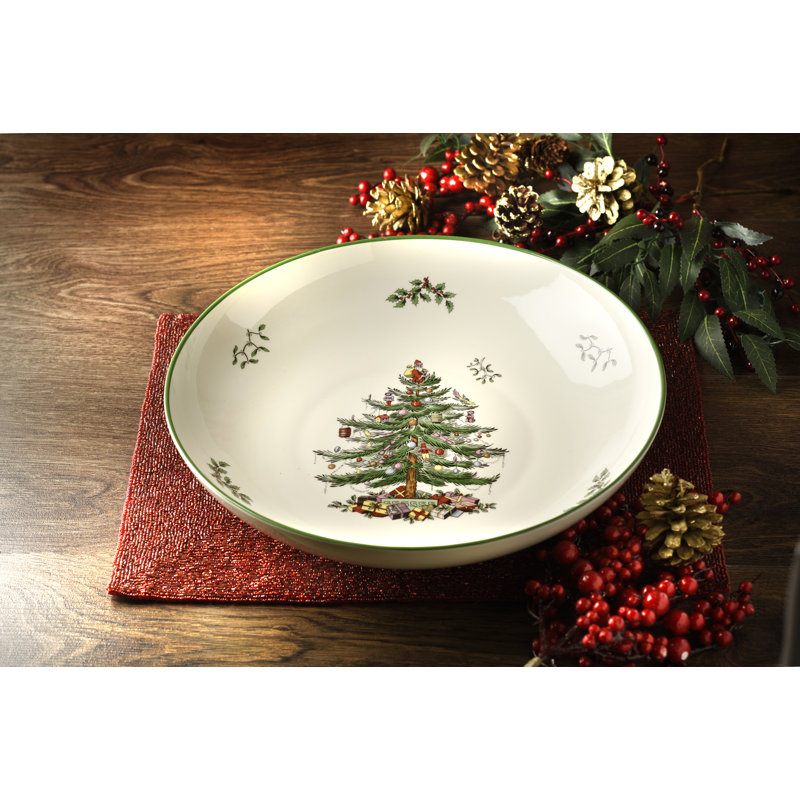 Christmas Tree Pasta Bowl 13"