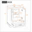 24'' Bathroom Vanity with Ceramic Sink Combo, Modern Freestanding Storage Cabinet  with Silver Handles,  Soft Closing Doors