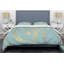 Golden Marble Design I - Ensemble de housse de couette abstrait Glam - Microfibre de polyester-40702615