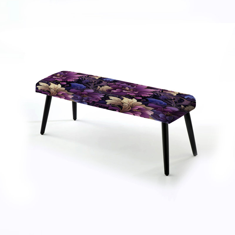 Banc rembourré floral Regal