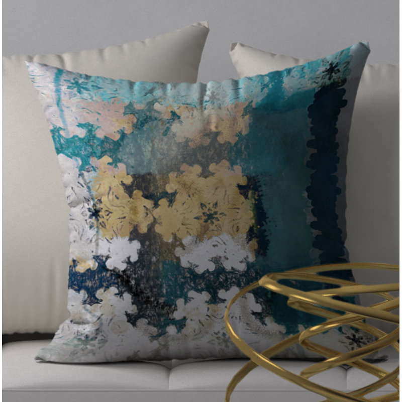 Housse de coussin décorative carrée généreuse et décorative exceptionnelle, 24 po x 24 po
