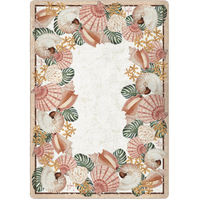 Guy Harvey Floral Shell Area Rug