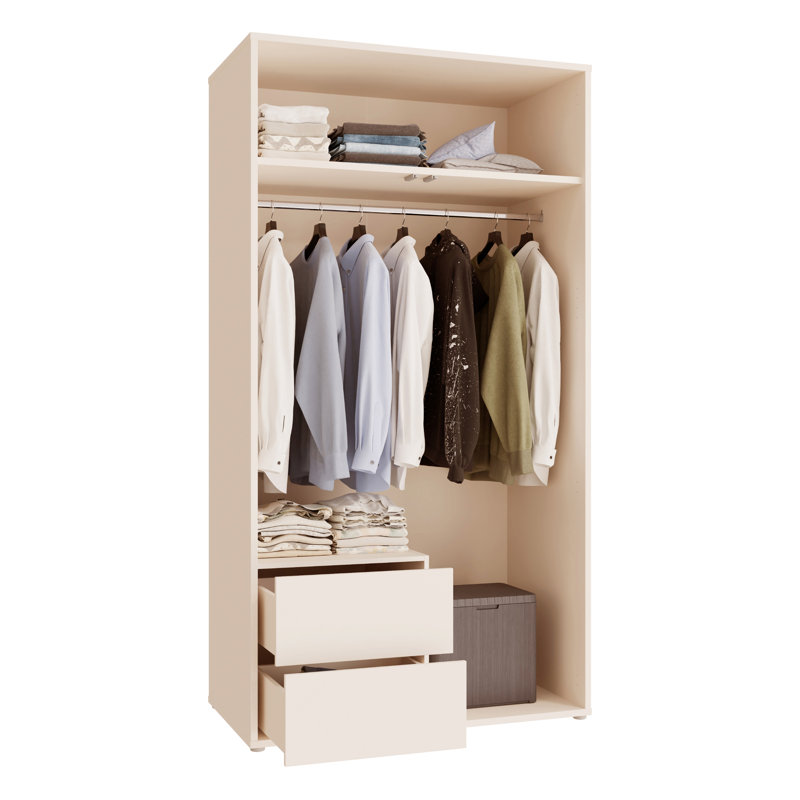 2 Door Manufactured Wood Wardrobe
