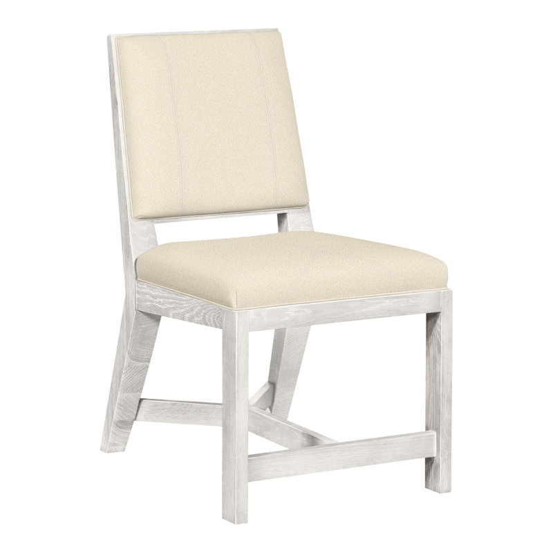 Chaise d'appoint rembourrée Thom Filicia Home, Kimoni naturel, Casablanca