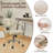 Leather Home Office Chair Comfortable Adaptive Backrest And Height Adjustable Swivel Desk Chair With Armrest Wheels Thickened Cushion Buttons Vanity Task Chairs, (Beige)