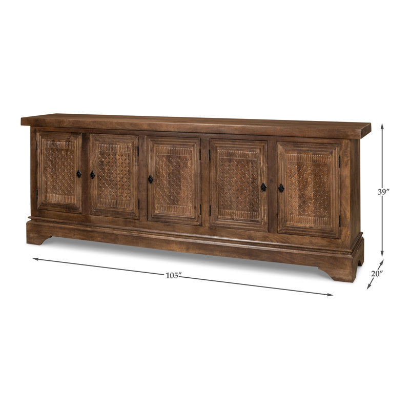 Gentry 105'' W Solid Wood Sideboard
