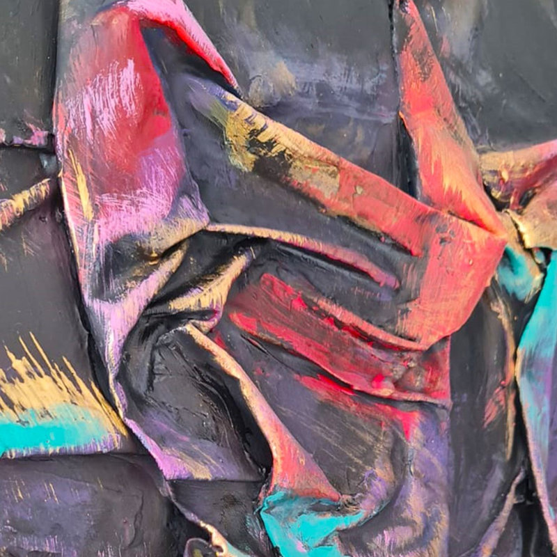 Peinture à l'huile décorative, H 27,56 po x l 39,37 po x P 1 po