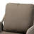 Palmdale Mid-Century Transitional Grey Woven Rope Mahogany Accent Chair