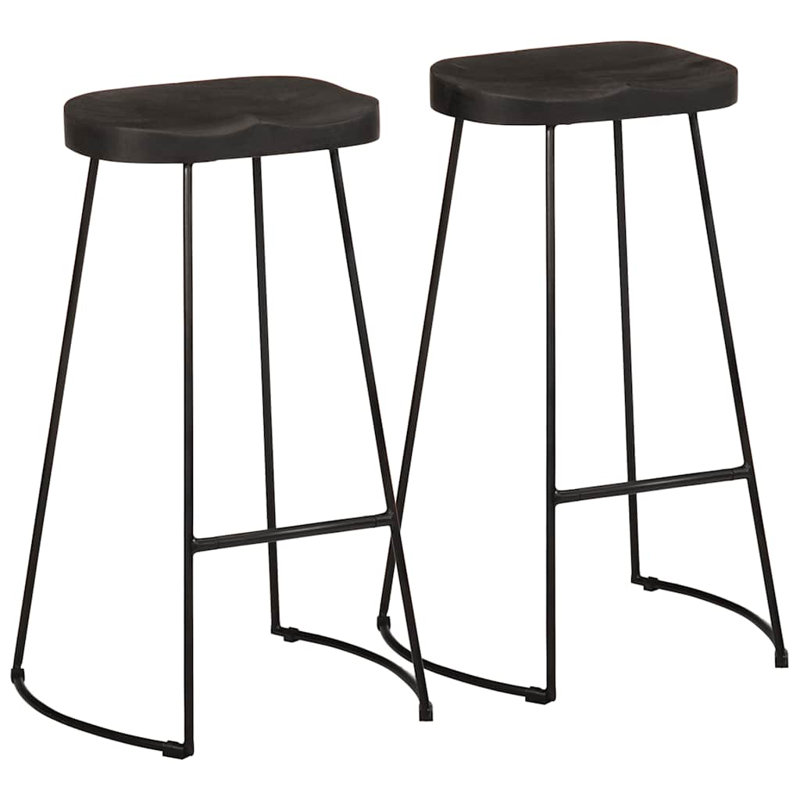 Fulbright Counter Stool, Black, 45 x 40 x 78 cm
