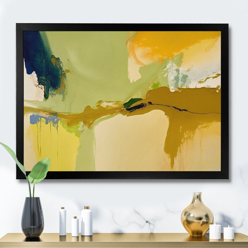 Mousse espagnole «Soulscape I», reproduction sur toile, Impression noire sur toile encadrée, H 12 po x l 20 po x P 1 po