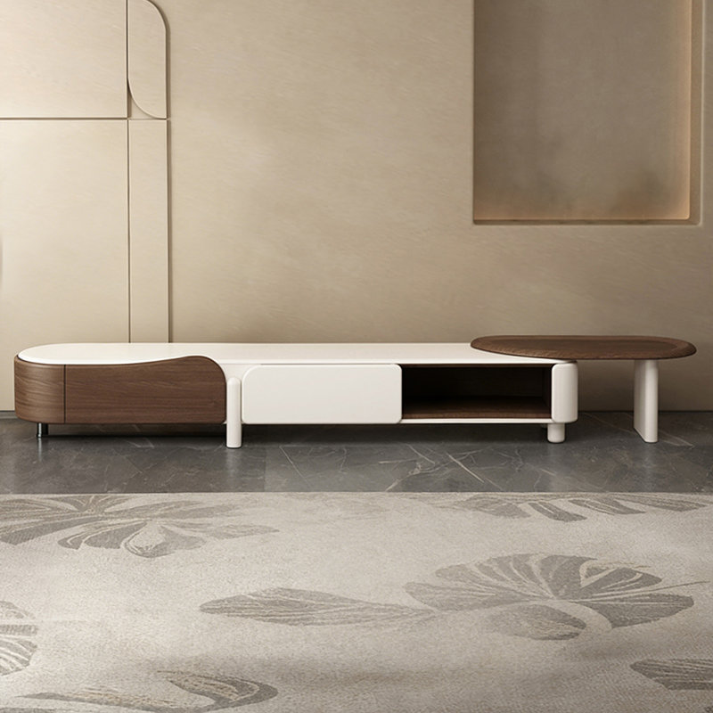 Meuble télé moderne en bois manufacturé beige