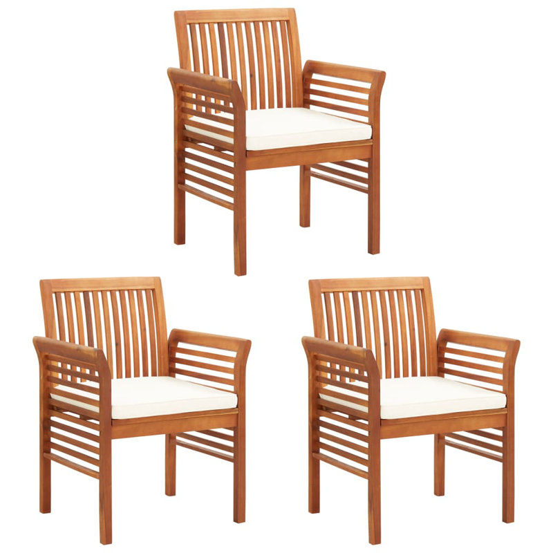 Boothbay Patio Chair with Cushions, White