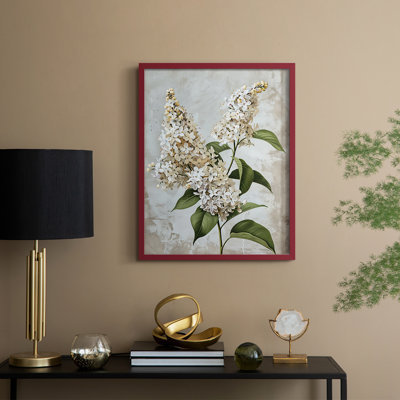 Série FLORAL CCLI - reproduction encadrée de qualité supérieure - prête à être accrochée - aucun clou requis