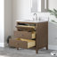 Meuble-lavabo autoportant à simple cuve 30 po avec plateau en marbre Caldwell-107663169-107663151-107663154