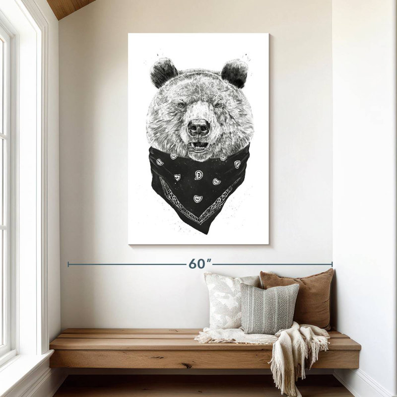 Brampt Wild Bear II, 48" H x 32" W