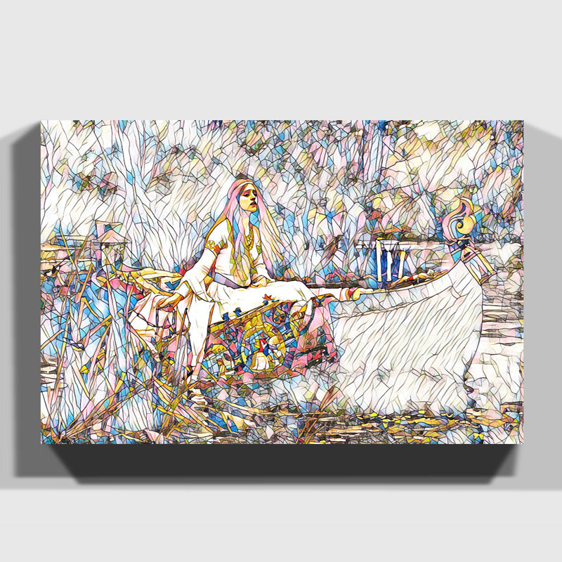 The Lady of Shalott by John William Waterhouse - Wrapped Canvas, 50cm H x 76cm W