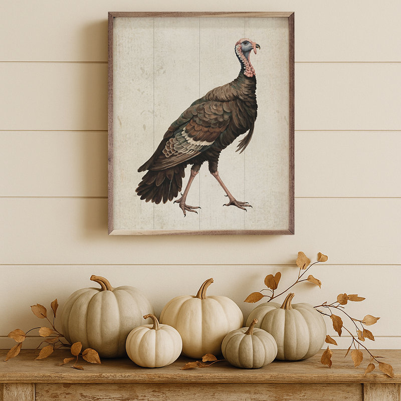 Autumn Turkey, 10" H x 8" W