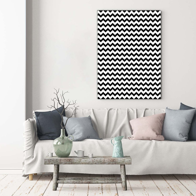 Zigzags - Wrapped Canvas Print