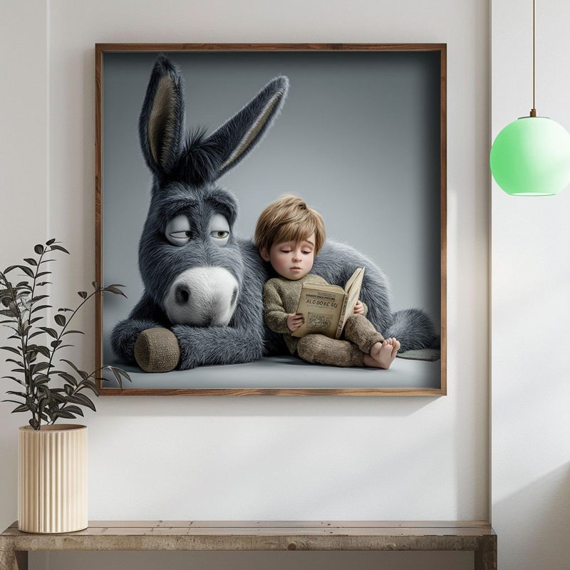 Peinture décorative en panneau de fibres à densité moyenne, H 27,56 po x l 27,56 po