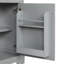 Meuble-lavabo de 20 po avec lavabo, armoire de salle de bain avec porte à fermeture douce, support de rangement et tablette réglable, gris-81330335