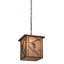 Luminaire suspendu rectangulaire 1 lumières lanterne Wynsum