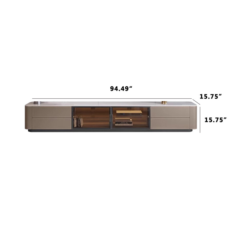 Meuble télé Modern, H 15,75 po x l 94,49 po x P 15,75 po