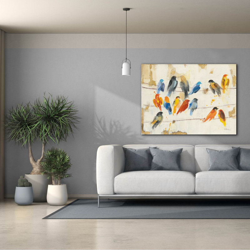 «Town Meeting» par Albena Hristova, art mural sur toile, H 40 po x l 54 po x P 1,5 po