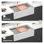 Station de travail 30 po x 20 po - Évier de cuisine en céramique à cuve simple
