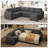 Hoelscher U Shaped Sleeper Corner Sectional Pull Out Sofa Bed With Storage Space-115950843