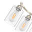 Lustre suspendu avec abat-jour en verre transparent-585640423