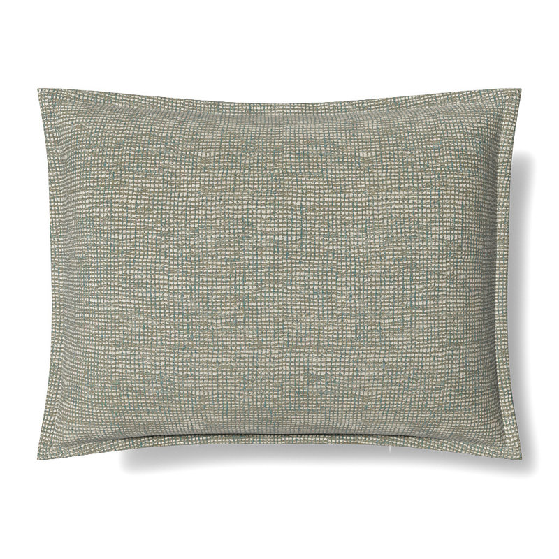 Screen Pillow, 36" x 25 ", Aqua-Gold